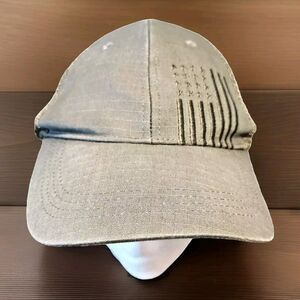 HIGHLAND TACTICAL USA FLAG ADJUSTABLE SNAPBACK TRUCKER/MESH HAT/CAP OLIVE